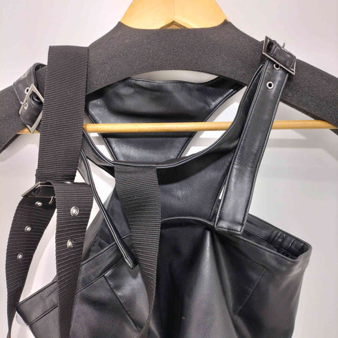 ケモノ KEMONO フェイクレザー 変形スカート レディース